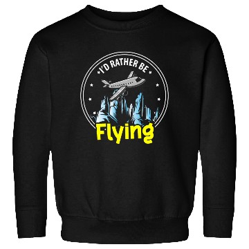Discover Pilot Job Airfield Flight School Sweatshirts