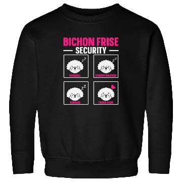 Discover Bichon Frise Security Dog Lover Puppy Paw Love Sweatshirts