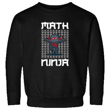 Discover Math Teacher Math Ninja Sweatshirts