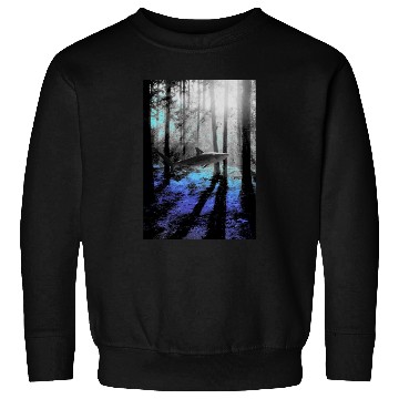 Discover Deep Forest Shark Sweatshirts