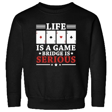 Discover Gambling Cards Poker Face Regulars' Table Sweatshirts