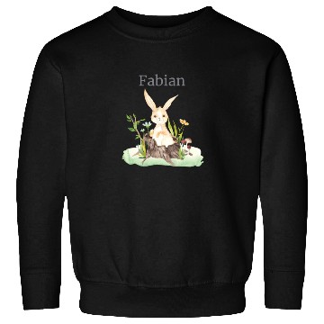 Discover Waldtier Reh Hase Hedgehog Flowers Name Fabian Sweatshirts