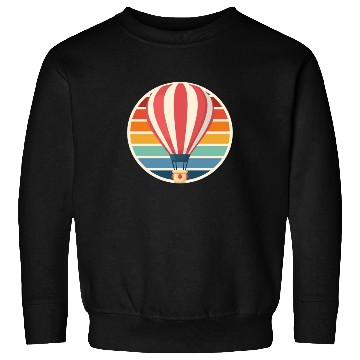 Discover Hot Air Balloon Retro Driving Flight Sweatshirts