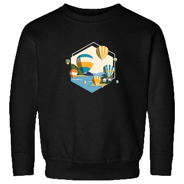 Discover Hot Air Balloon Driving Flight Sweatshirts