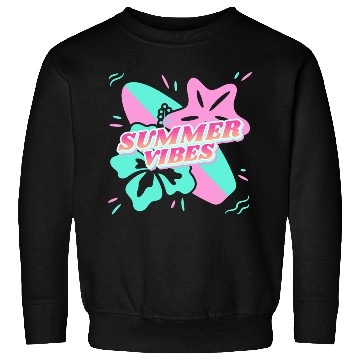 Discover Summer Vibes - Beach, surf, hibiscus and starfish Sweatshirts