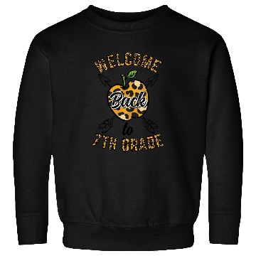 Discover Welcome Back To 7th Grade Leopard Print Sweatshirts