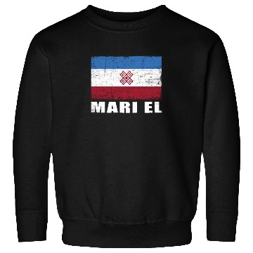 Discover Mari El Flag Grunge Country Flag Mari El Sweatshirts