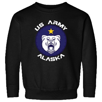 Discover Us Army Alaska Polar Bear Patch Sweatshirts