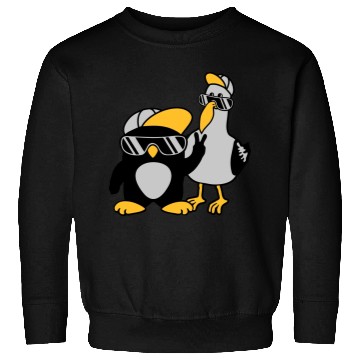 Discover Seagull penguin 2 friends Sweatshirts