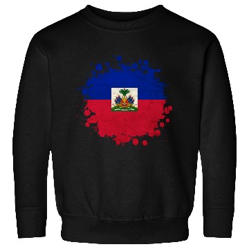 Discover Haiti flags blob Sweatshirts