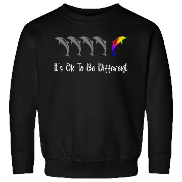 Discover It's Ok To Be Different - Dolphins Sweatshirts