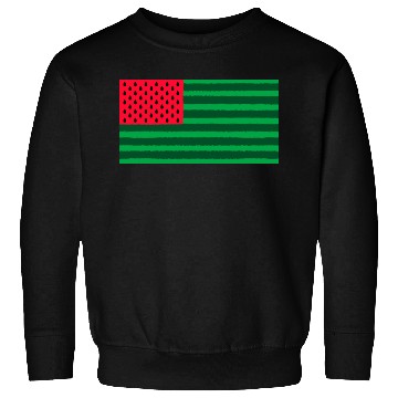 Discover Funny Watermelon Flag USA Sweatshirts