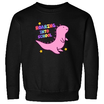 Discover Roaring Into School Cute Dinosaur Back To School Sweatshirts