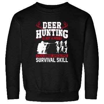 Discover Buck Deer Hunting Hunter Zombie Sweatshirts