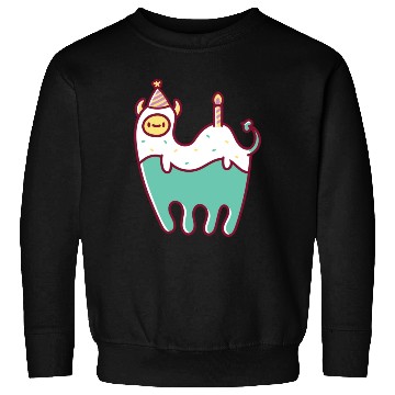 Discover Green Llama Monster Party Sweatshirts