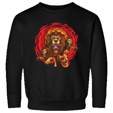 Discover Angry Lion Face Sweatshirts
