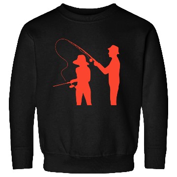 Discover couple fisching dad daughter friends relax lovers Sweatshirts