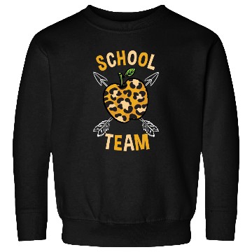 Discover School Back To School Team Leopard Print Sweatshirts