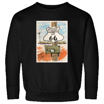 Discover Missouri Route 66 Sign Sweatshirts