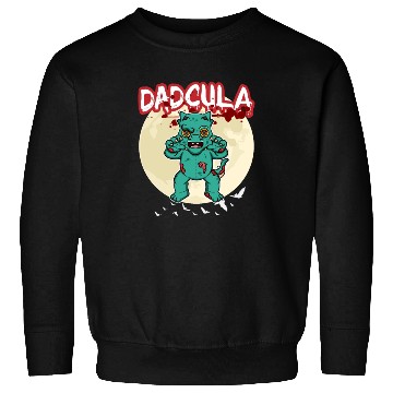 Discover Dadcula Dracula Vampire Dad Funny Halloween Party Sweatshirts