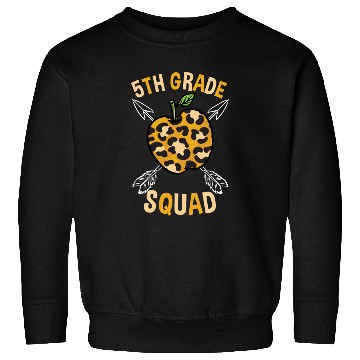 Discover 5th Grade Back To School Squad Leopard Print Sweatshirts