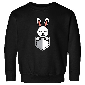 Discover Bunny Pocket Cute Little Easter Sunday Egg Hunt Sweatshirts