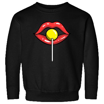 Discover Red Lips Lollipop for Lollipop Lover Sweatshirts