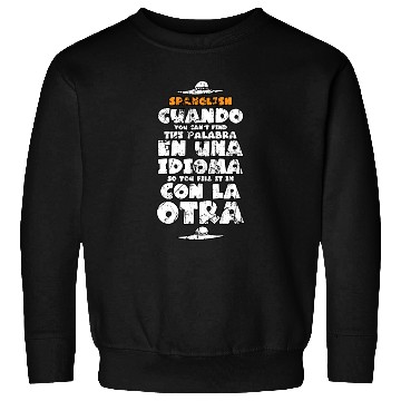 Discover Funny Spanish Teacher Gift Spanish Language Teache Sweatshirts