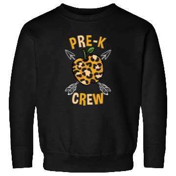 Discover Pre-K Back To School Crew Leopard Print Sweatshirts