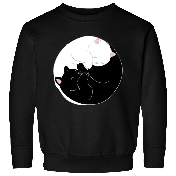 Discover Yin Yang Cat For Cat Lover Sweatshirts