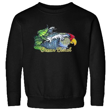 Discover Ocean beach parrot Sweatshirts