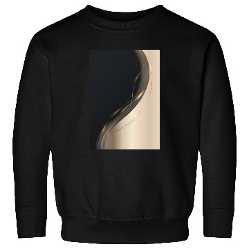 Discover Luxury Elegant Black Gold Wave Sweatshirts