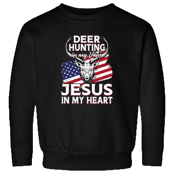 Discover Buck Deer Hunting Hunter Jesus Sweatshirts