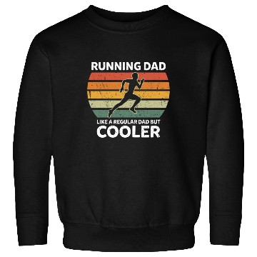 Discover Retro Running Dad Like A Regular Dad But Cooler Sweatshirts