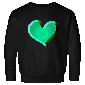 Discover green heart icon glitter green Sweatshirts
