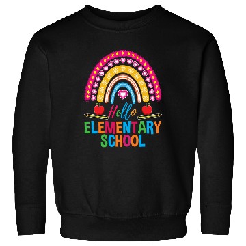 Discover Hello Elementary School Teacher Rainbow Sweatshirts