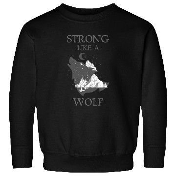 Discover Strong Like A Wolf Sweatshirts