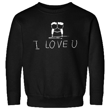 Discover i love you gay couple Sweatshirts
