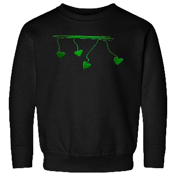 Discover green hearts lines dash line Sweatshirts
