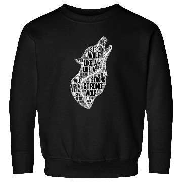 Discover Strong Like A Wolf Sweatshirts