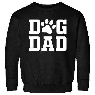 Discover Dog Dad (white text) Sweatshirts