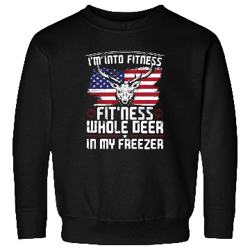 Discover Buck Deer Hunting Hunter American Sweatshirts