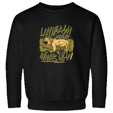Discover Lion Sleeping Sweatshirts