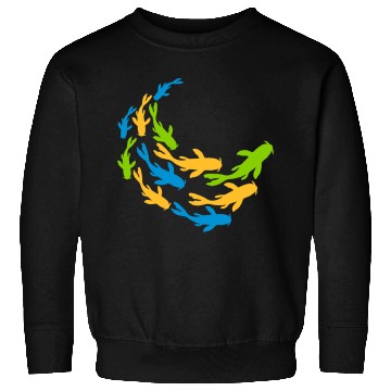 Discover colorful shoal koi fish Sweatshirts