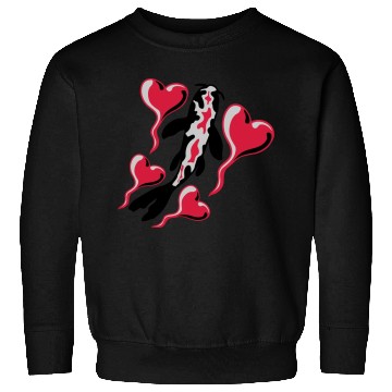 Discover hearts koi fish nishikigoi Sweatshirts