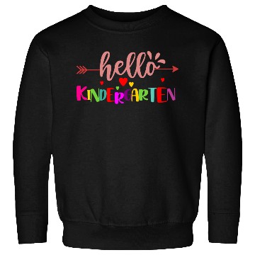 Discover First Day of School Hello Kindergarten Teacher Sweatshirts