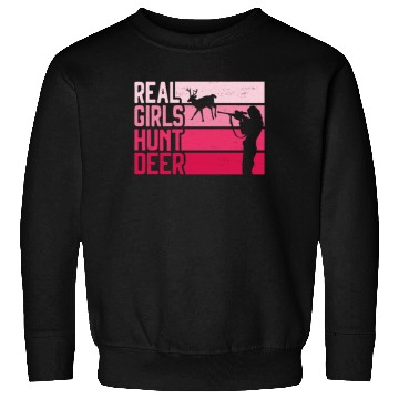 Discover Buck Deer Hunting Hunter Girl Sweatshirts