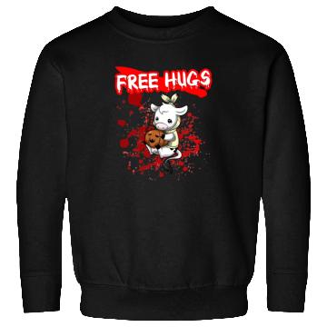 Discover Free Hugs Halloween Sarcasm Scary Creepy Costume Sweatshirts