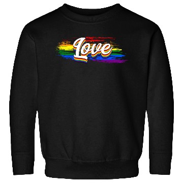 Discover Love Rainbow Flag LGBT Tolerance Heart Pride Sweatshirts
