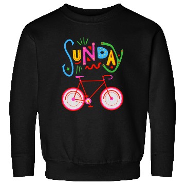 Discover Riding Bicycle Sunday Sweatshirts